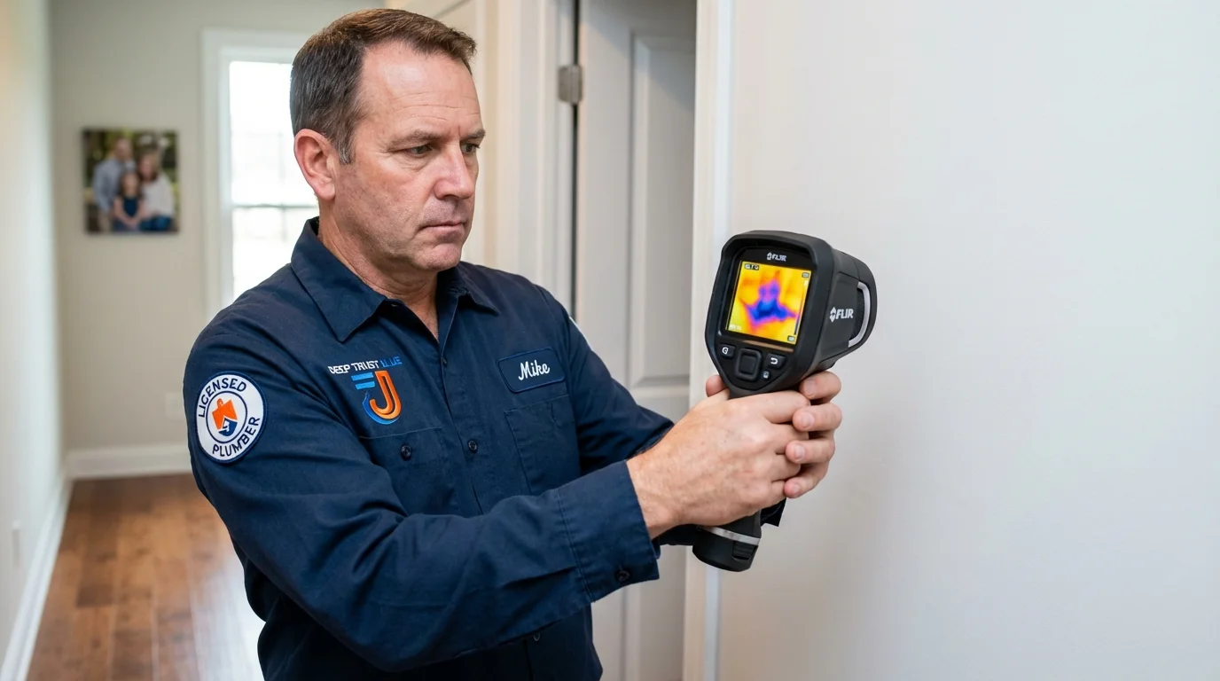 Thermal imaging leak detection by Johns Plumbing LLC in Spring Creek